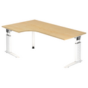 UNDA 82 W | 200x120 | Schreibtisch höhenverstellbar - buerostuhl24