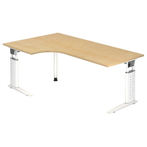 UNDA 82 W | 200x120 | Schreibtisch höhenverstellbar - buerostuhl24