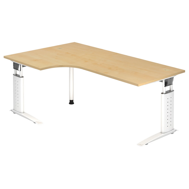 UNDA 82 W | 200x120 | Schreibtisch höhenverstellbar - buerostuhl24