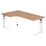UNDA 82 W | 200x120 | Schreibtisch höhenverstellbar - buerostuhl24