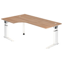 UNDA 82 W | 200x120 | Schreibtisch höhenverstellbar - buerostuhl24