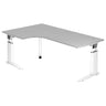 UNDA 82 W | 200x120 | Schreibtisch höhenverstellbar - buerostuhl24