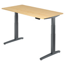 XBHM 16 GG | 160x80 | Schreibtisch elektrisch höhenverstellbar - buerostuhl24