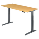 XBHM 19 GG | 180x80 | Schreibtisch elektrisch höhenverstellbar - buerostuhl24