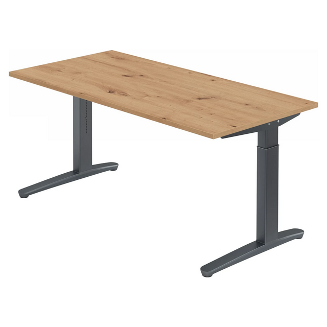 XTRA XB 16 GG | 160x80 | Schreibtisch höhenverstellbar - buerostuhl24