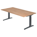 XTRA XB 2E GG | 200x100 | Schreibtisch höhenverstellbar - buerostuhl24