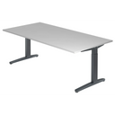 XTRA XB 2E GG | 200x100 | Schreibtisch höhenverstellbar - buerostuhl24