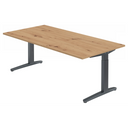 XTRA XB 2E GG | 200x100 | Schreibtisch höhenverstellbar - buerostuhl24