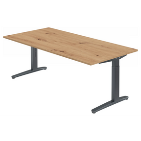 XTRA XB 2E GG | 200x100 | Schreibtisch höhenverstellbar - buerostuhl24