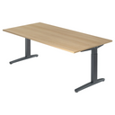 XTRA XB 2E GG | 200x100 | Schreibtisch höhenverstellbar - buerostuhl24