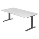XTRA XB 2E GG | 200x100 | Schreibtisch höhenverstellbar - buerostuhl24