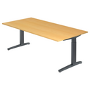 XTRA XB 2E GG | 200x100 | Schreibtisch höhenverstellbar - buerostuhl24