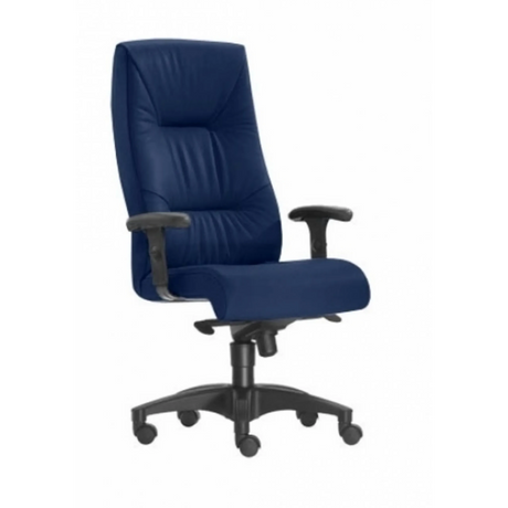 XXL Drehstuhl ZERO 70 XL in Blau mit gepolsterter Rückenlehne und Armlehnen von Sitwell Steifensand